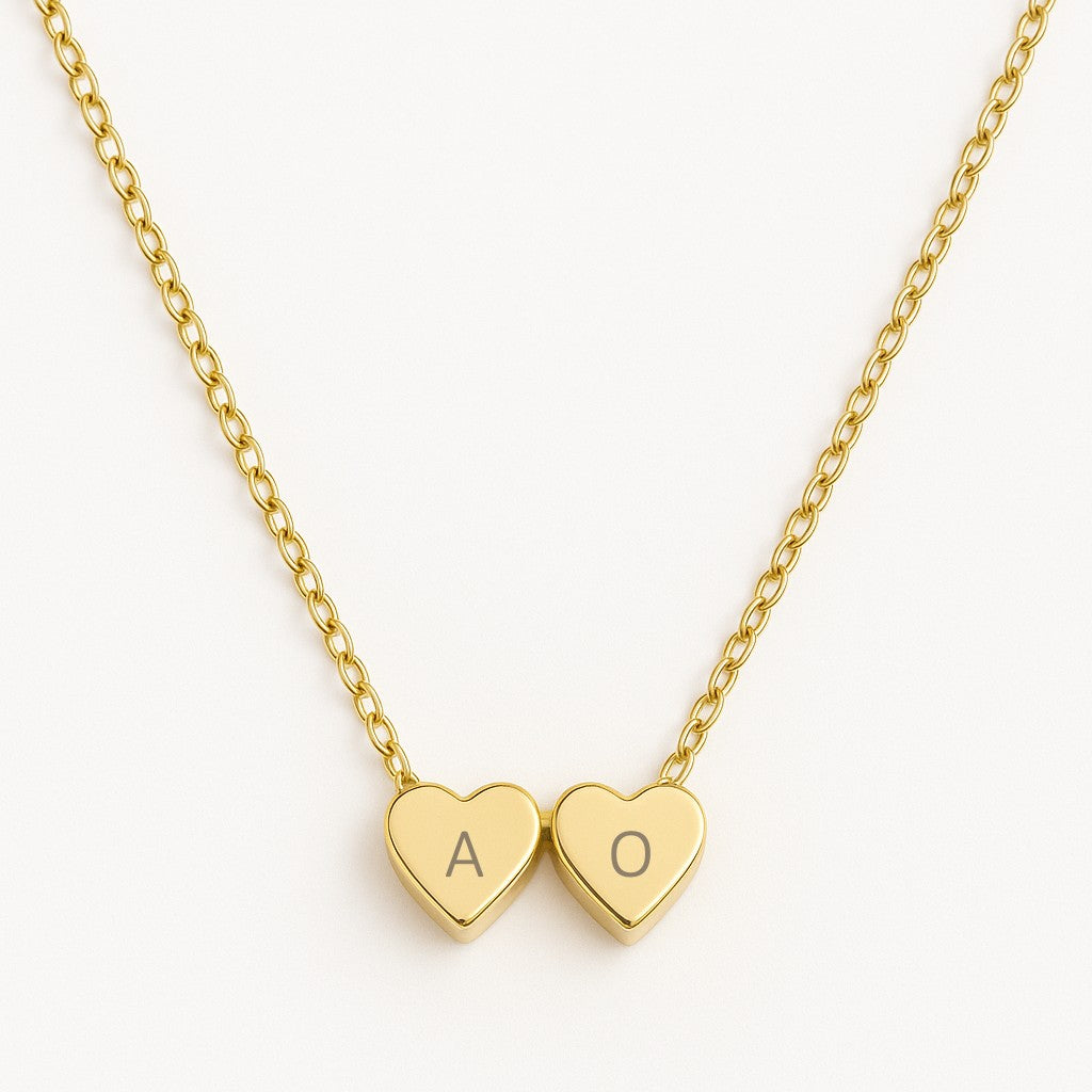 Heart Initial Necklace