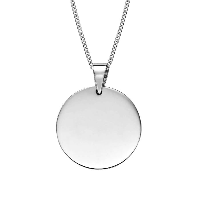 Collier écriture manuscrite d'un être cher sur un disque