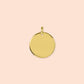 15mm Gold Disc Charm