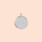 15mm Silver Disc Charm