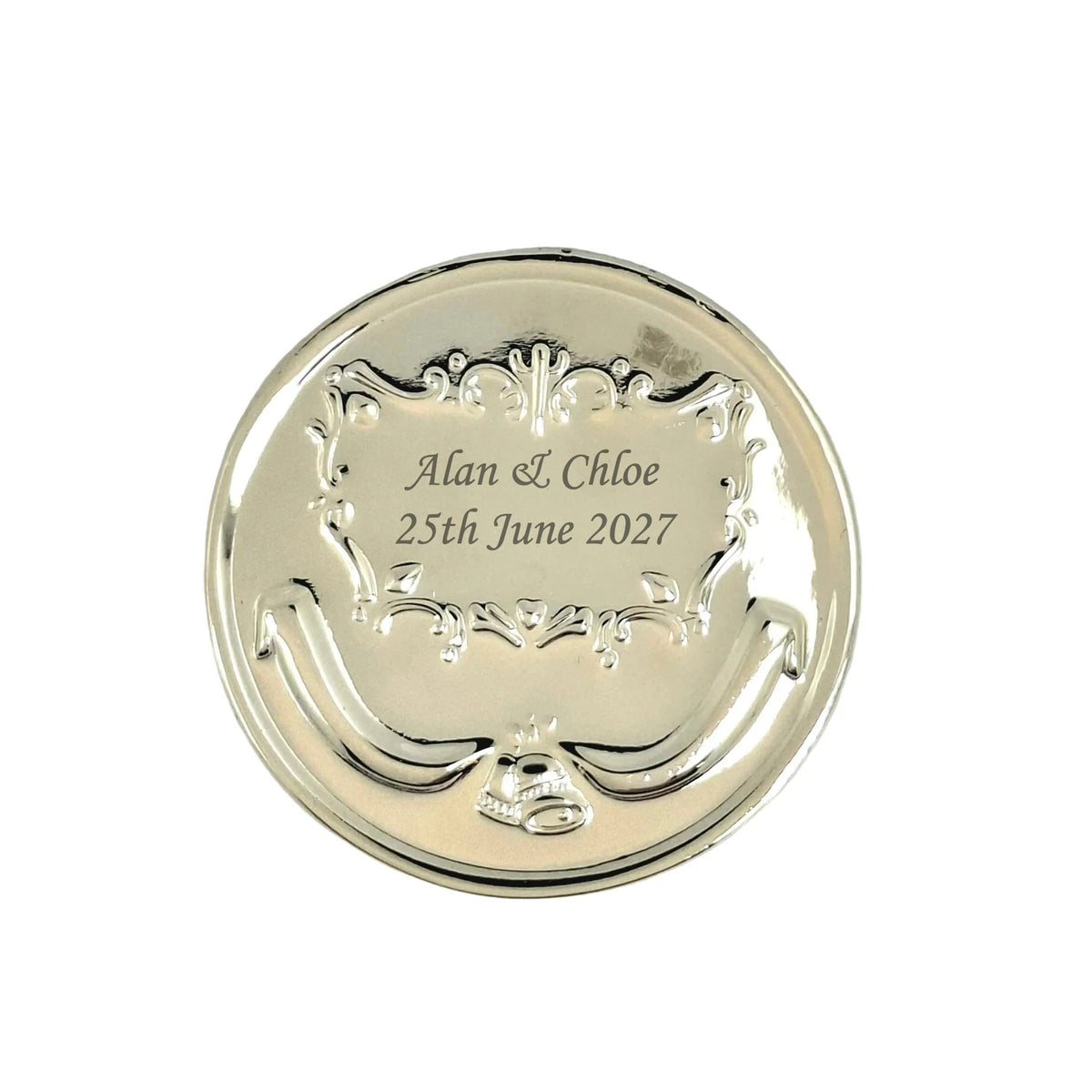 Silver Plated Wedding Coin