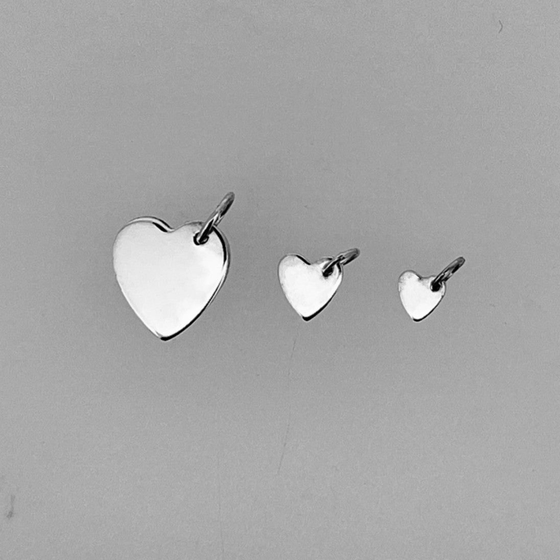 Large Silver Heart Charm (chain not included)