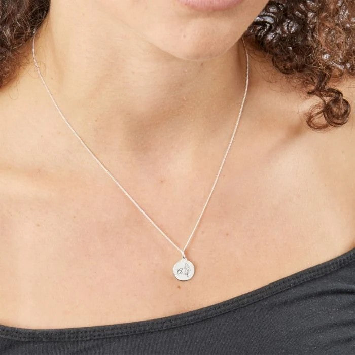 January Birth Flower Necklace