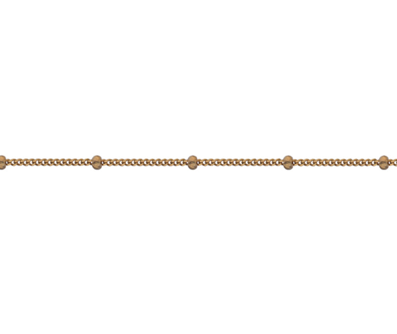 9ct Gold Satellite Bead Chain