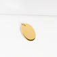9ct Gold Oval Pendant (Chain not Included)