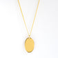 9ct Gold Oval Pendant (Chain not Included)