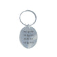 Porte-clés ovale en argent sterling