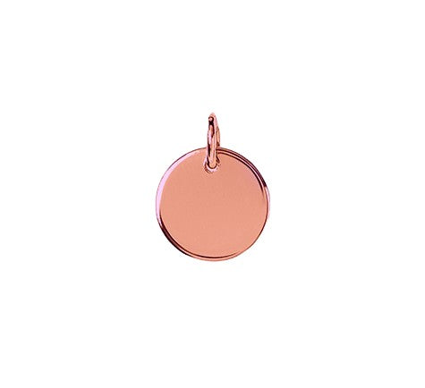 Small 10mm Disc in Silver or Gold (chain not included)