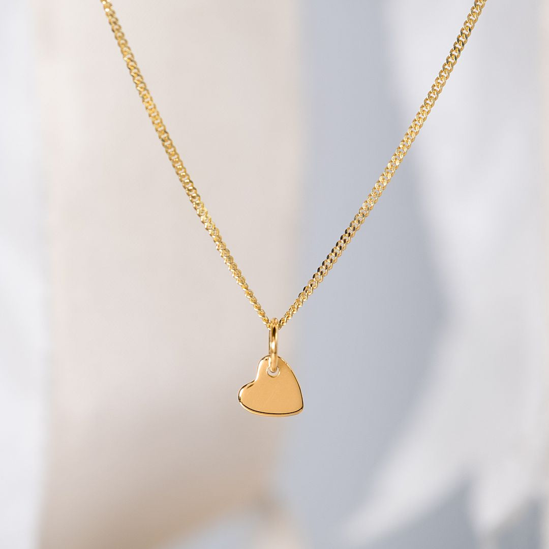 Gold Heart Charm (chain not included)