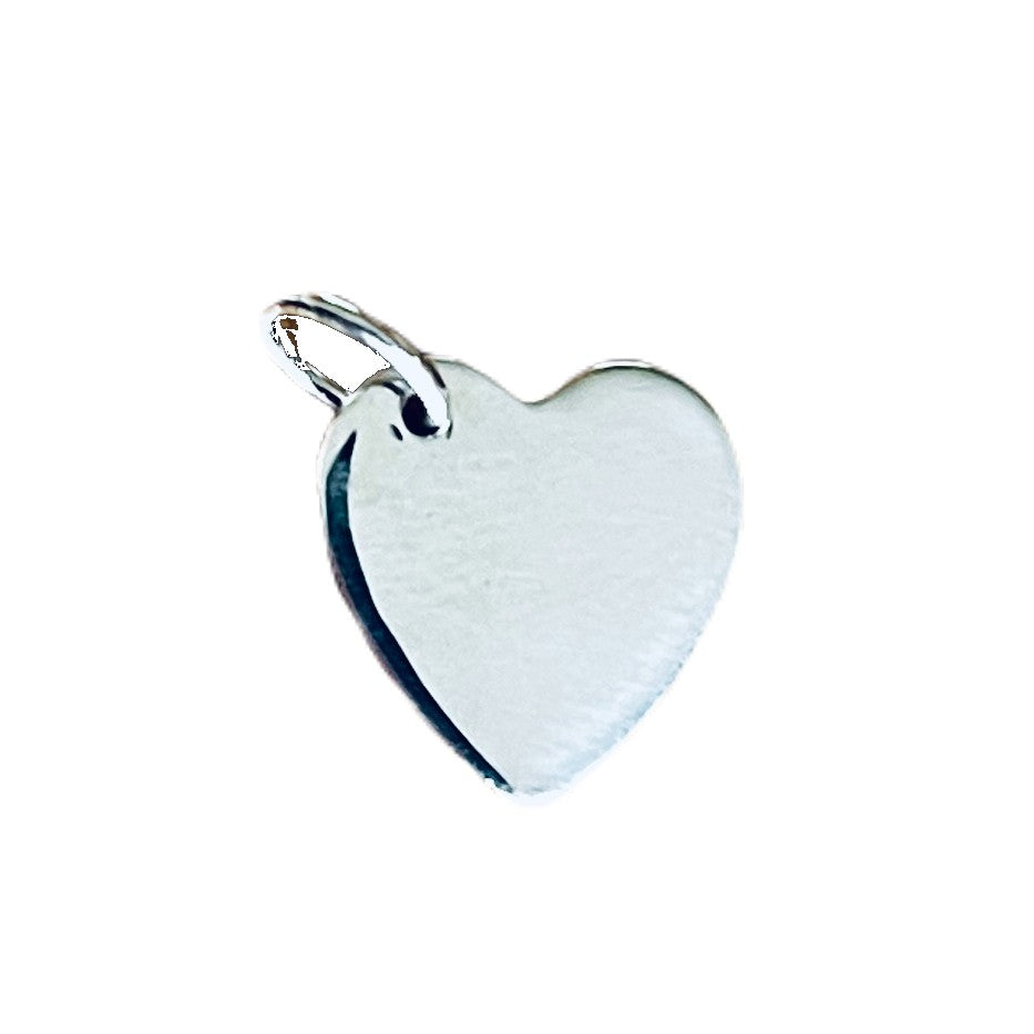 Large Silver Heart Charm (chain not included)