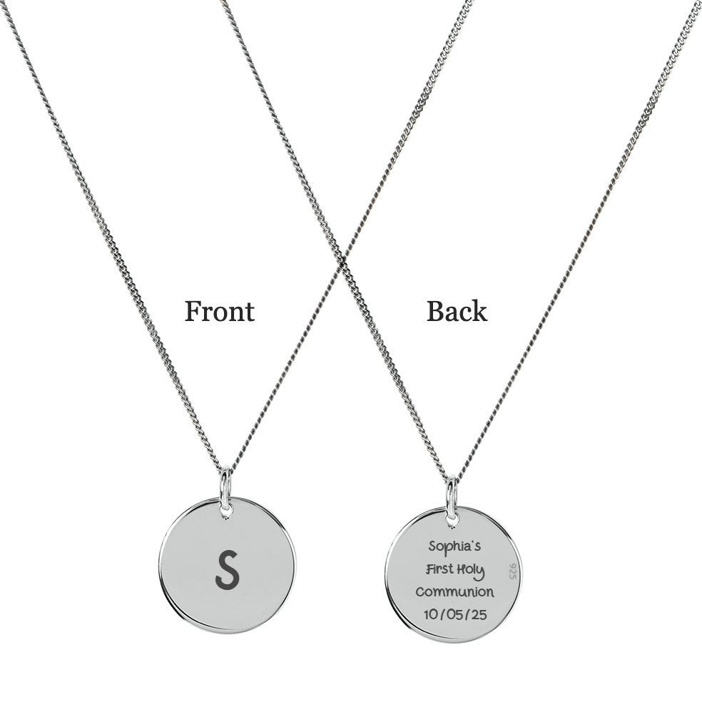 Communion Initial Necklace