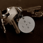 Engraved Compass Personalised Keyring.