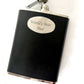 Stainless Steel Hip Flask with Leather