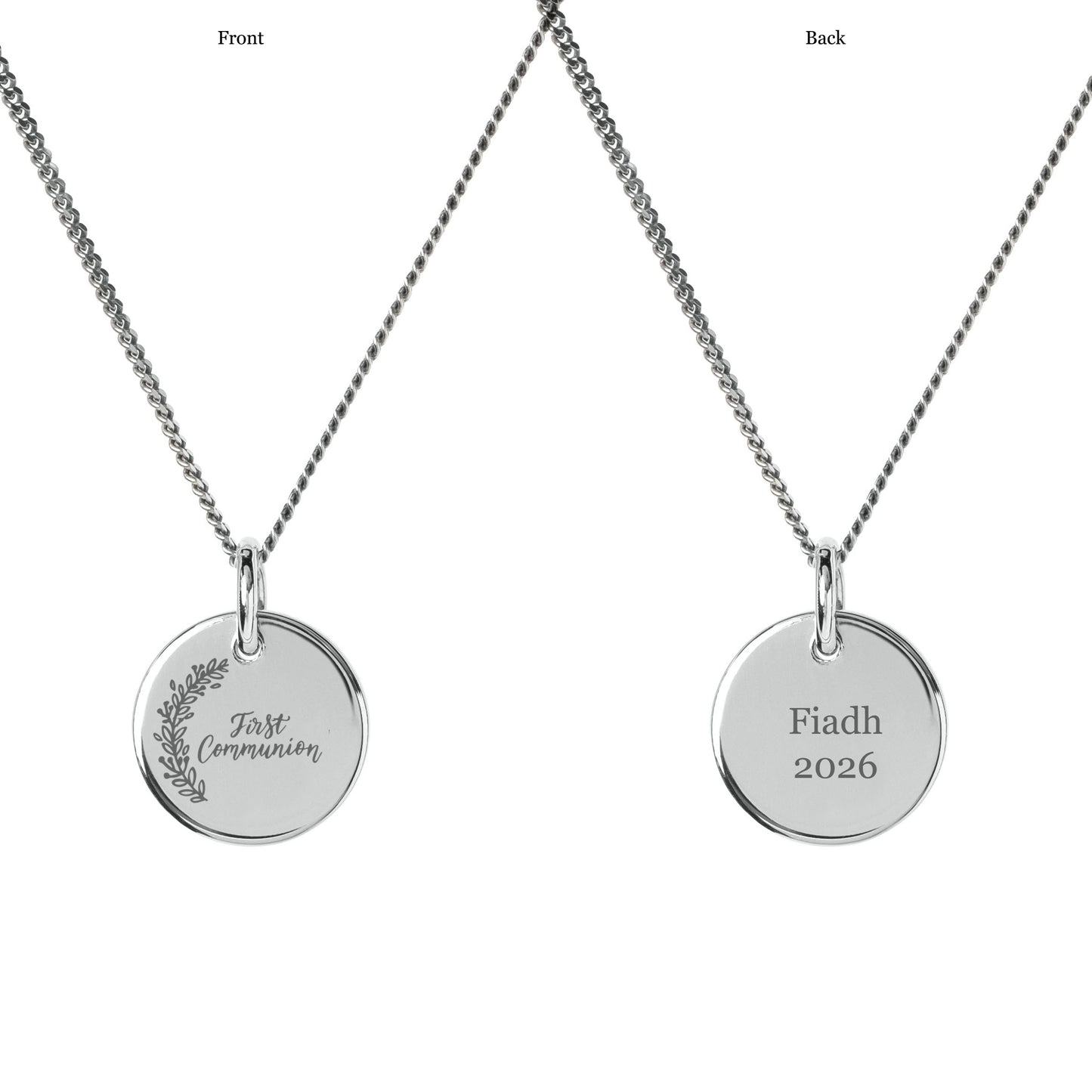 Communion Necklace - 10mm Disc