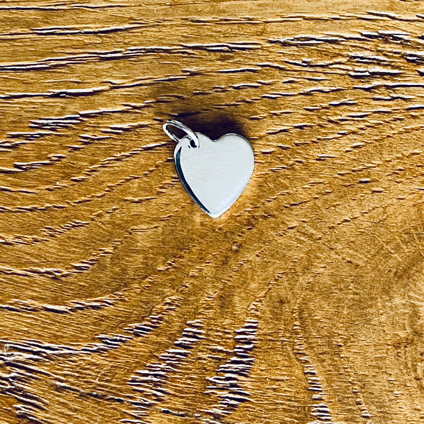 Large Silver Heart Charm (chain not included)