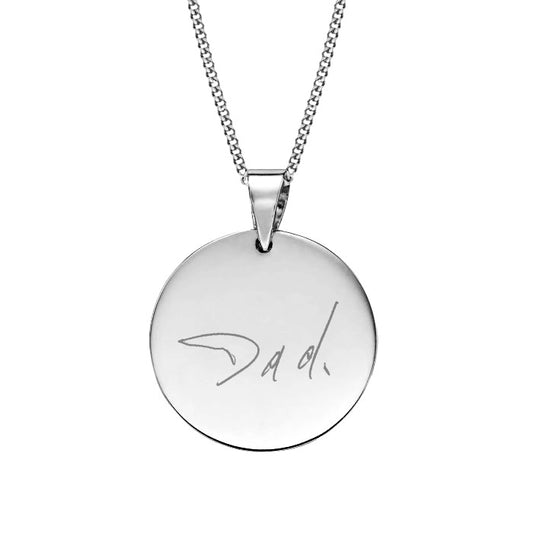 Personalised 9ct White Gold Necklace