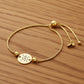 Gold bracelet with initials