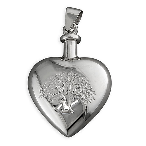 Tree of Life Heart Shaped Ashes Locket