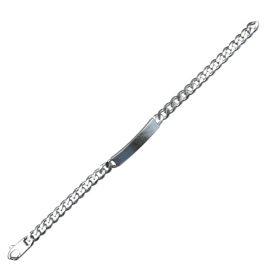Silver Identity Bracelet