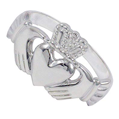 Anillo Claddagh de plata esterlina