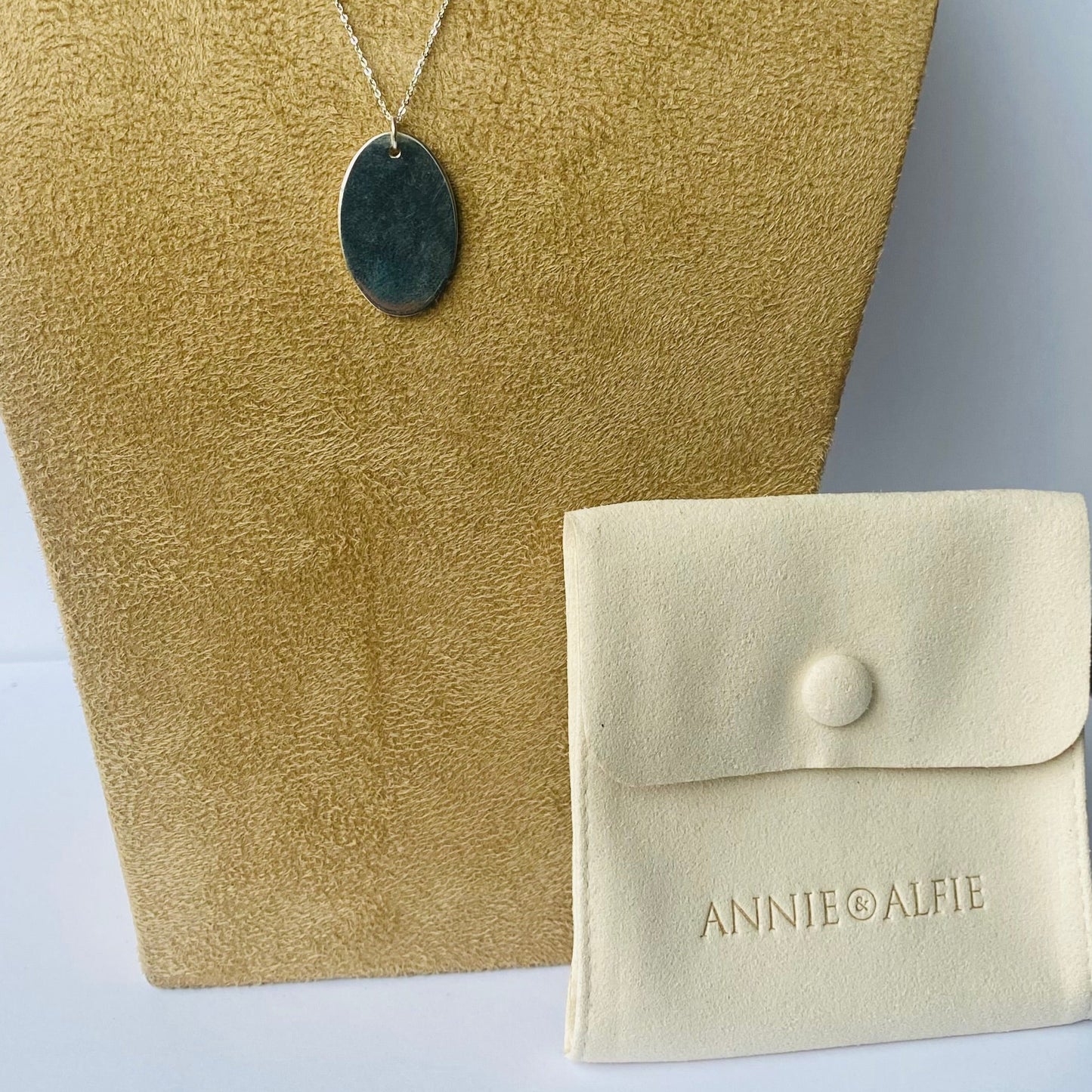 Large Oval Disc Necklace
