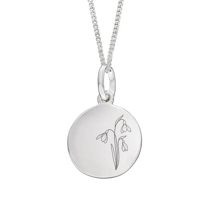 January Birth Flower Necklace