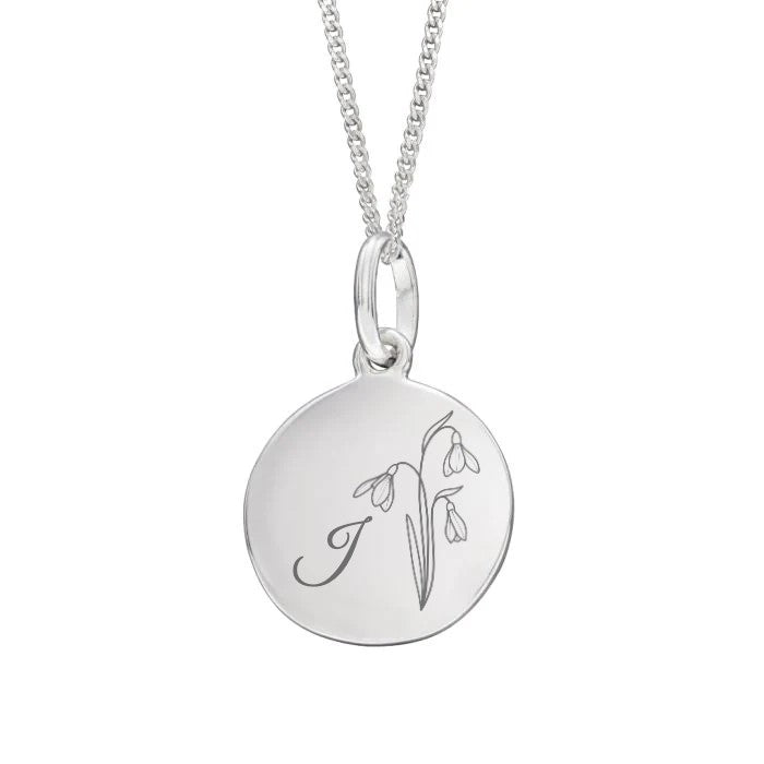 January Birth Flower Necklace