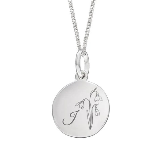January Birth Flower Necklace