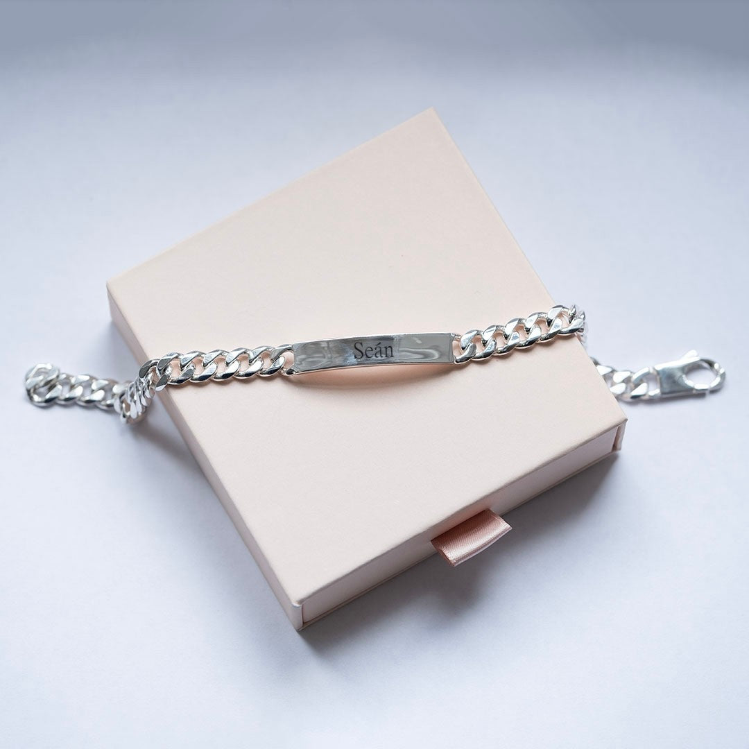 Silver Identity Bracelet