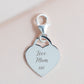 Sterling Silver Clip-on Heart Charm (chain not included)