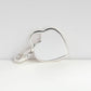 Sterling Silver Clip-on Heart Charm (chain not included)