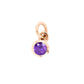 Piedra natal de oro de 9 quilates: febrero (Ameythst)