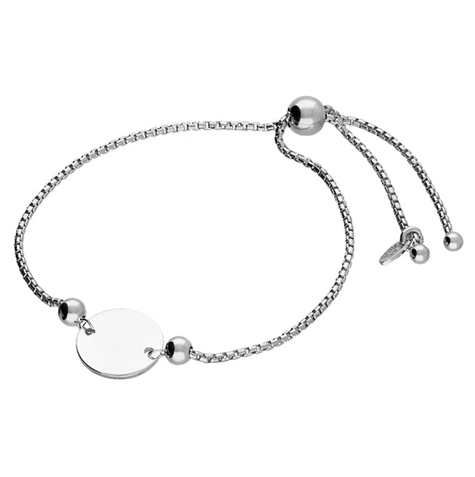 Disc Bracelet in Gold or Silver
