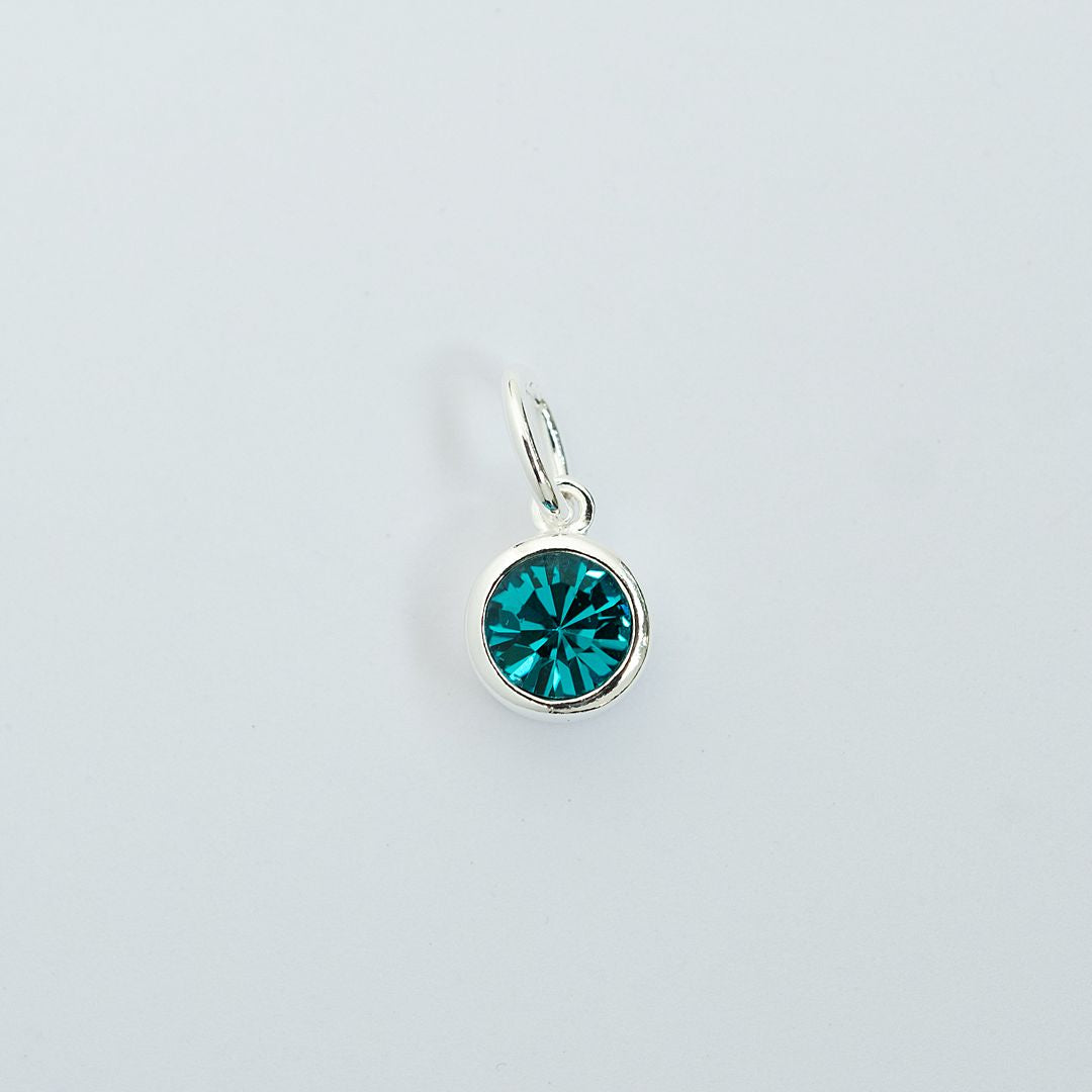 Blue Zircon charm
