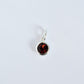 Silver Garnet Charm