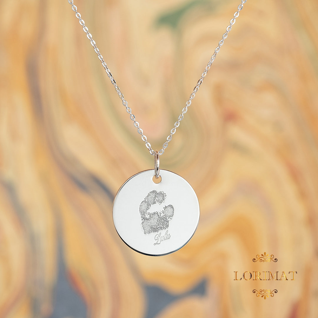 Paw Print Necklace - 15mm