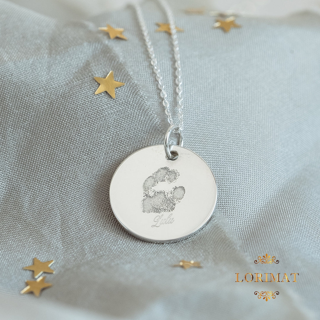 Paw Print Necklace - 15mm