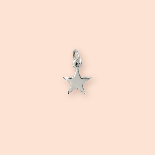 Small Stirling Silver Star Charm