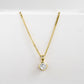 White Topaz Birthstone Charm pendant