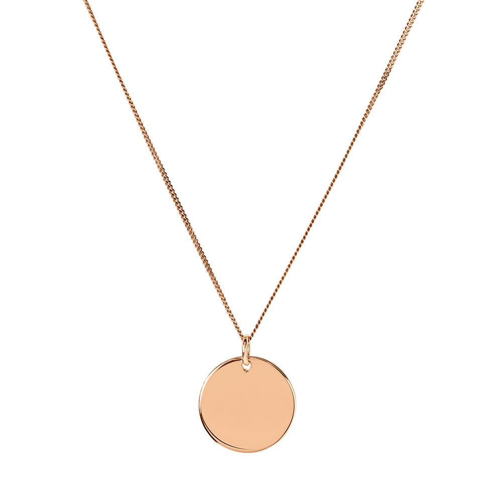 Personalised Necklace in Silver or Gold - 15mm