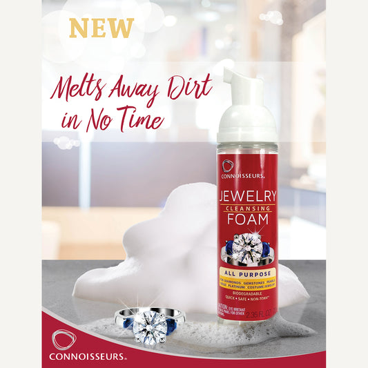 Jewellery cleaning foam