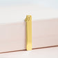Gold Plated Bar Pendant