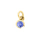 9ct gold tanzanite birthstone charm