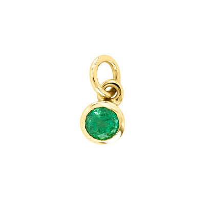 9ct gold emerald birthstone charm